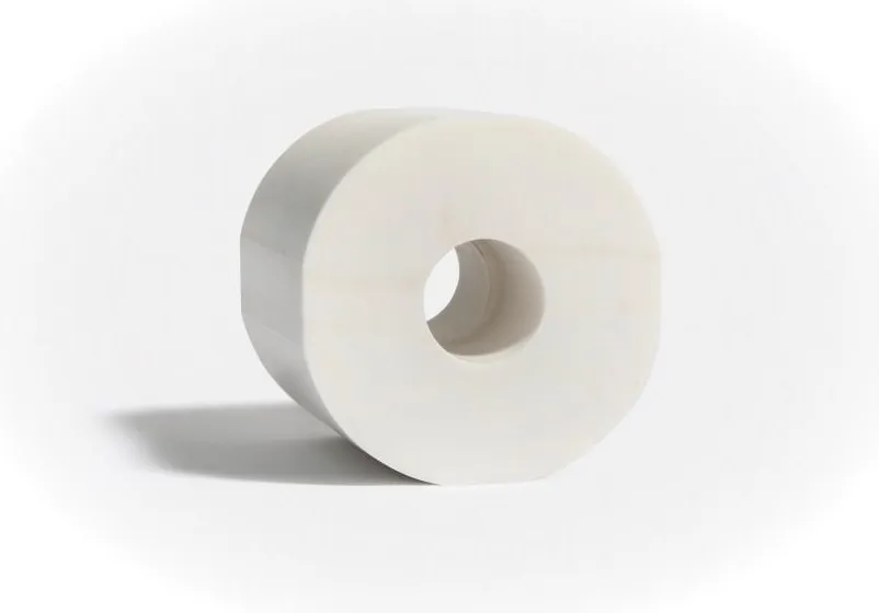 Rollo de papel higiénico de mármol.