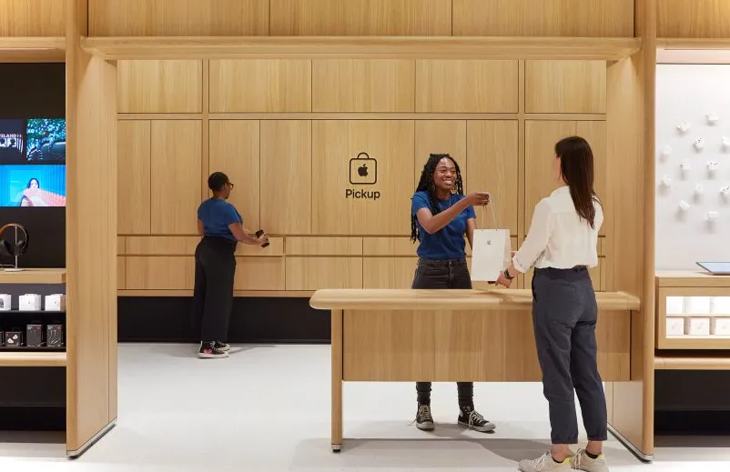 Recoger espacio en Apple Store